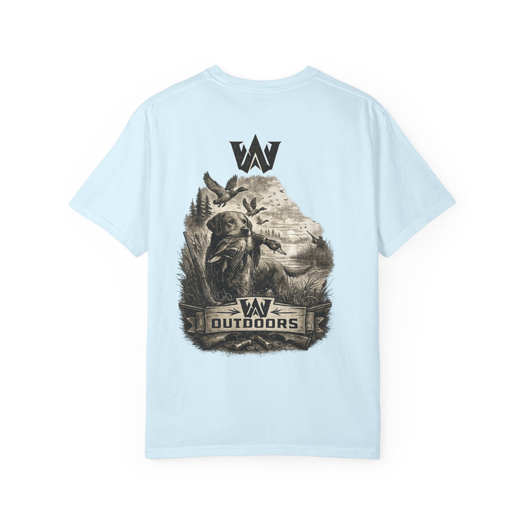 Outdoors Bass Fishing T‑Shirt — 'W Outdoors' Graphic Back Print