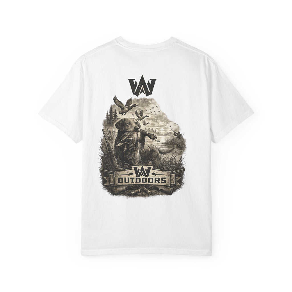 Outdoors Bass Fishing T‑Shirt — 'W Outdoors' Graphic Back Print