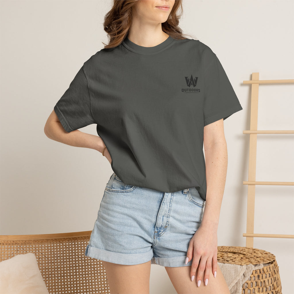 Outdoors Bass Fishing T‑Shirt — 'W Outdoors' Graphic Back Print