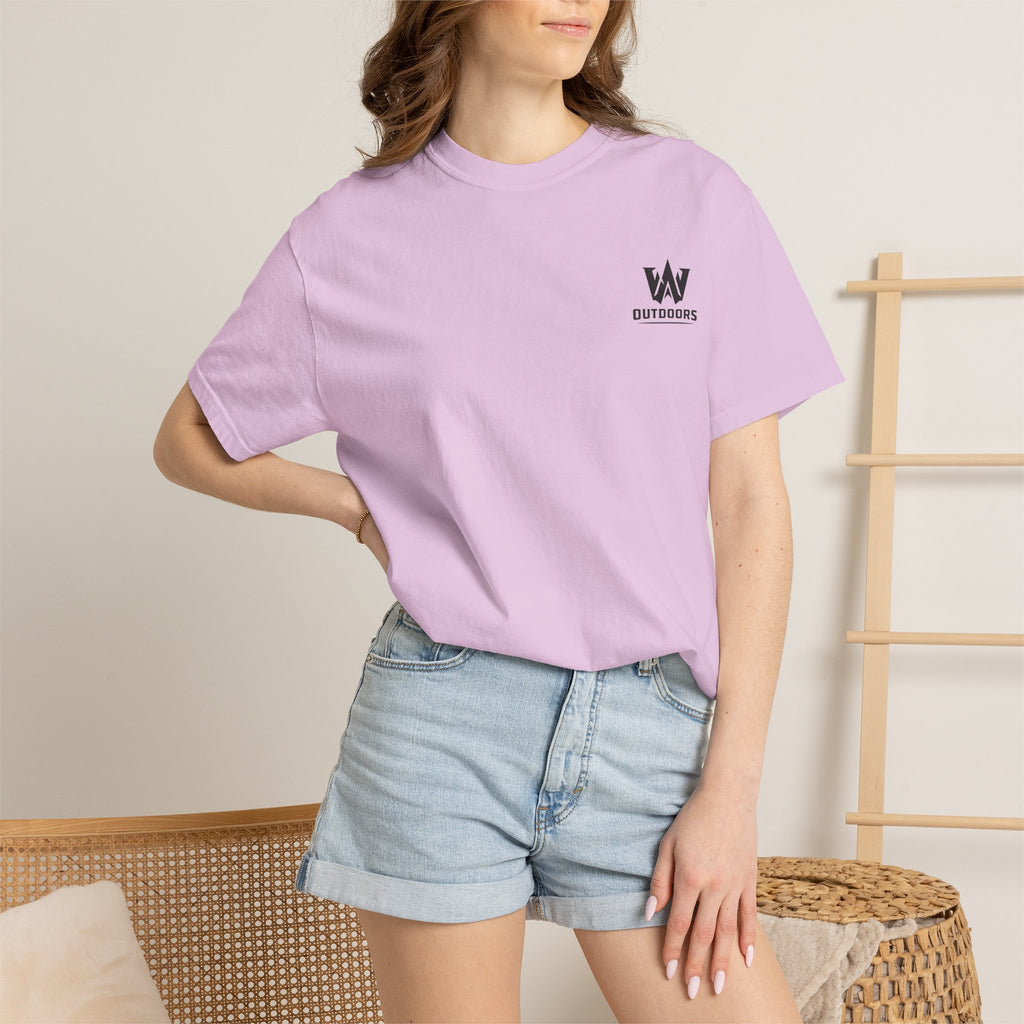 Outdoors Bass Fishing T‑Shirt — 'W Outdoors' Graphic Back Print