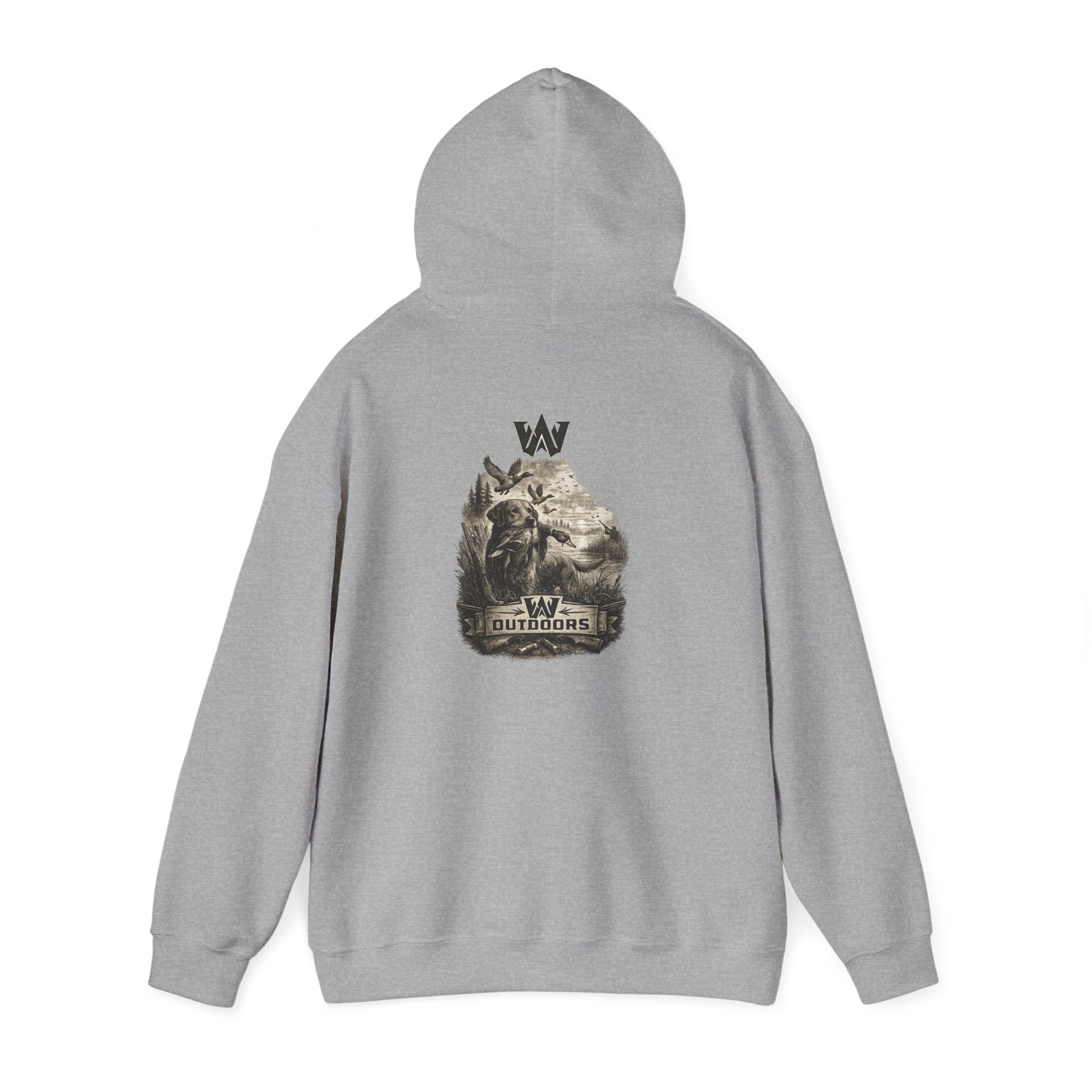 Outdoors Wolf Hoodie – Mountain & Wolf Graphic Hooded Sweatshirt