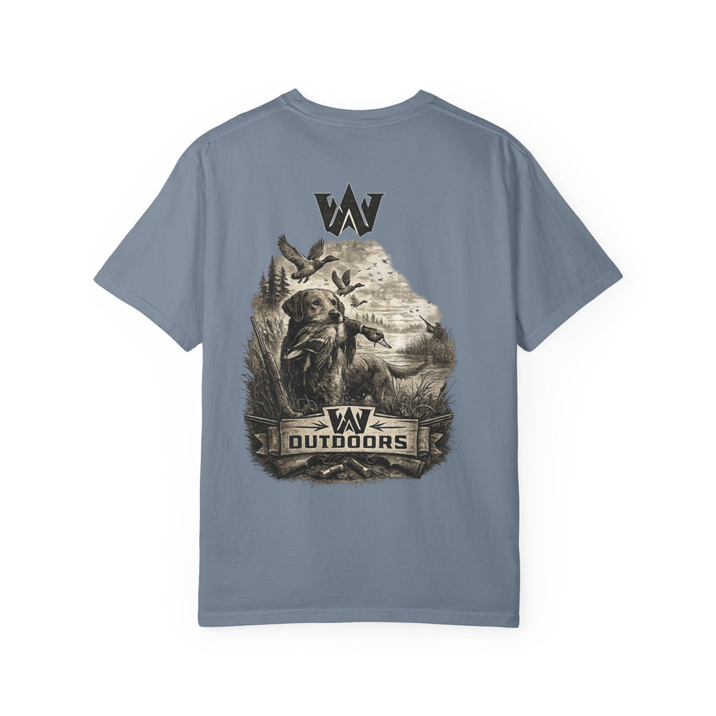 Outdoors Bass Fishing T‑Shirt — 'W Outdoors' Graphic Back Print
