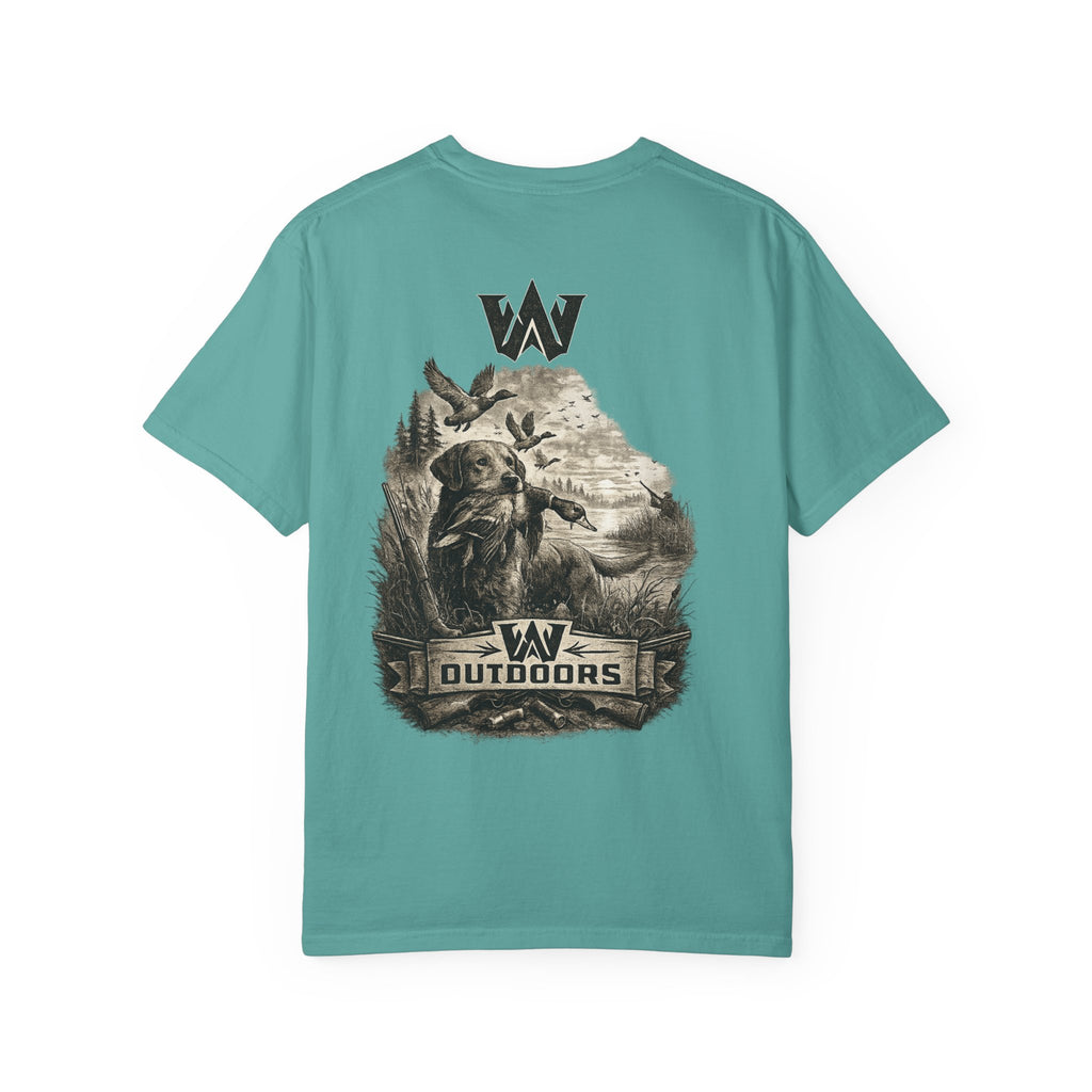 Outdoors Bass Fishing T‑Shirt — 'W Outdoors' Graphic Back Print