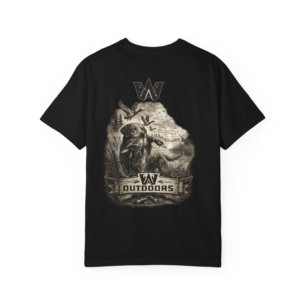 Outdoors Bass Fishing T‑Shirt — 'W Outdoors' Graphic Back Print