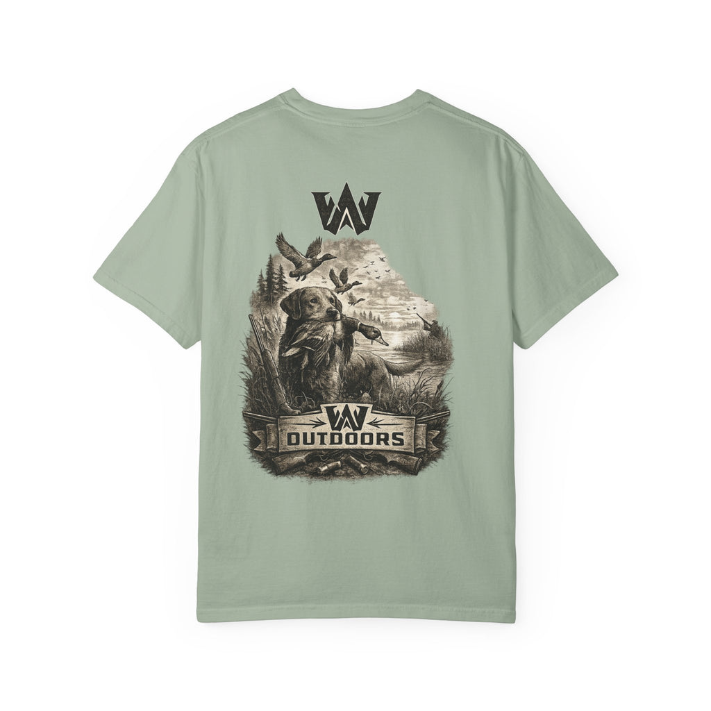 Outdoors Bass Fishing T‑Shirt — 'W Outdoors' Graphic Back Print