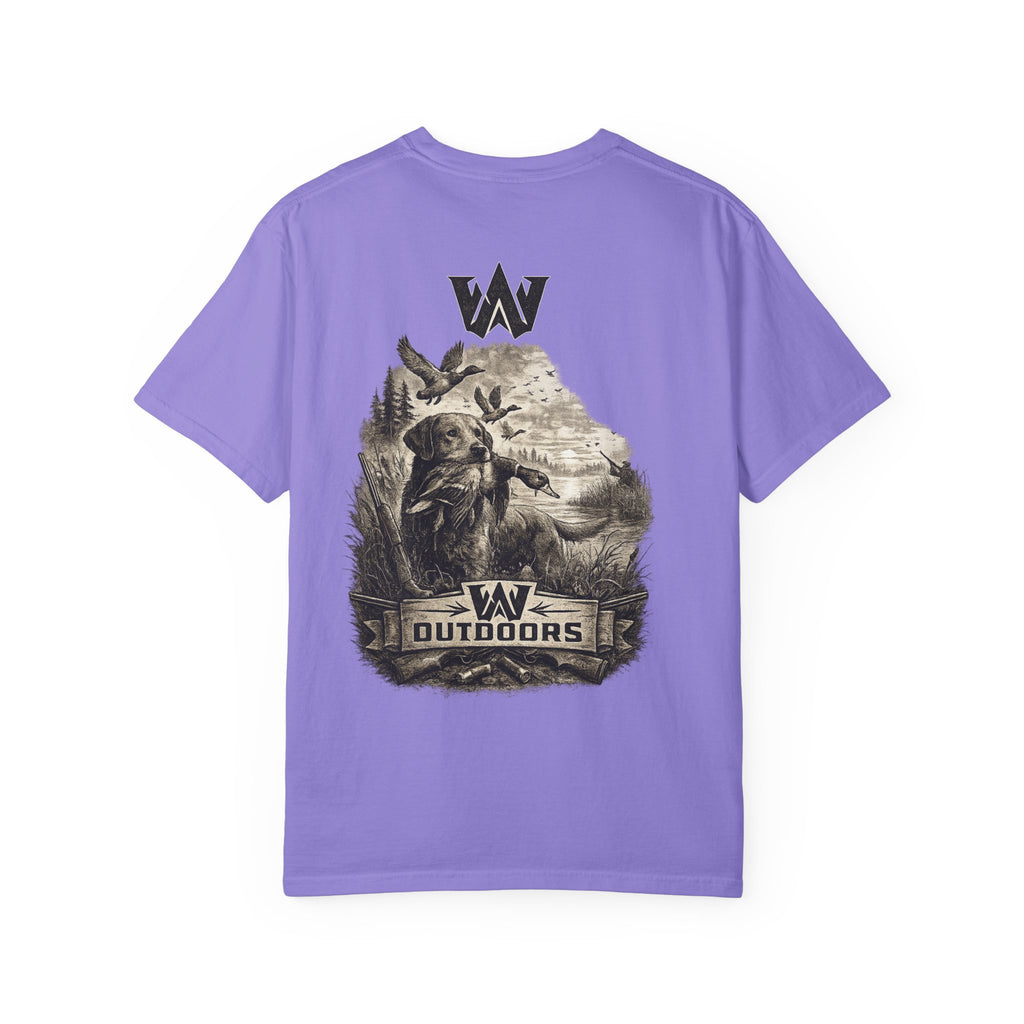 Outdoors Bass Fishing T‑Shirt — 'W Outdoors' Graphic Back Print