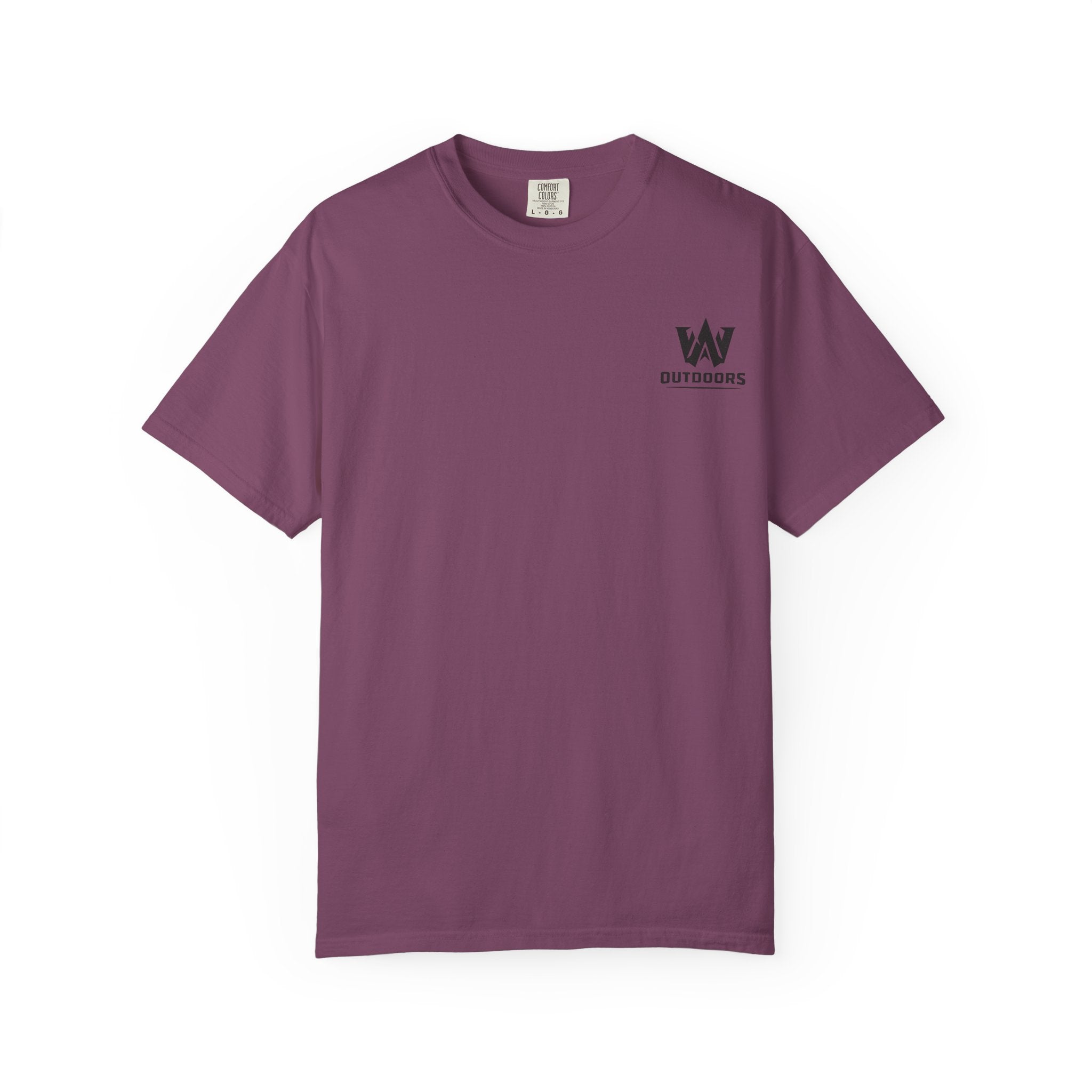 Outdoors Bass Fishing T‑Shirt — 'W Outdoors' Graphic Back Print