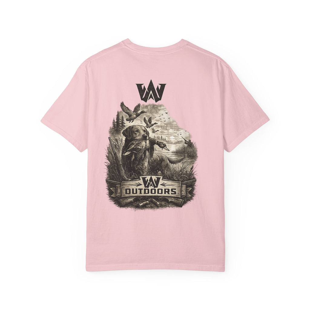 Outdoors Bass Fishing T‑Shirt — 'W Outdoors' Graphic Back Print