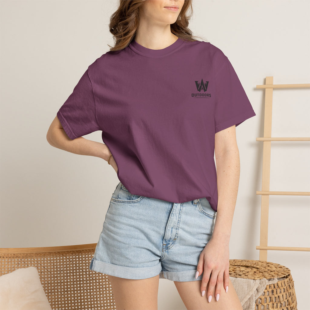 Outdoors Bass Fishing T‑Shirt — 'W Outdoors' Graphic Back Print