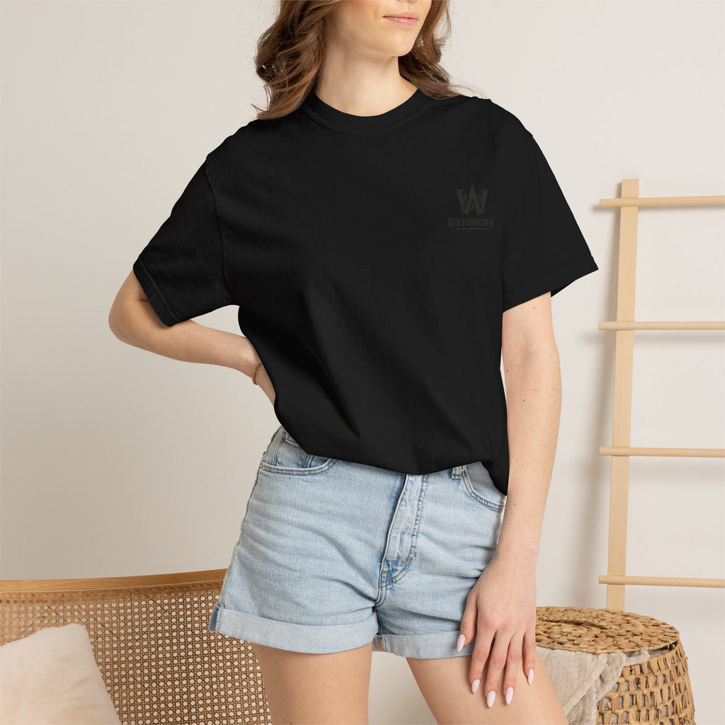 Outdoors Bass Fishing T‑Shirt — 'W Outdoors' Graphic Back Print