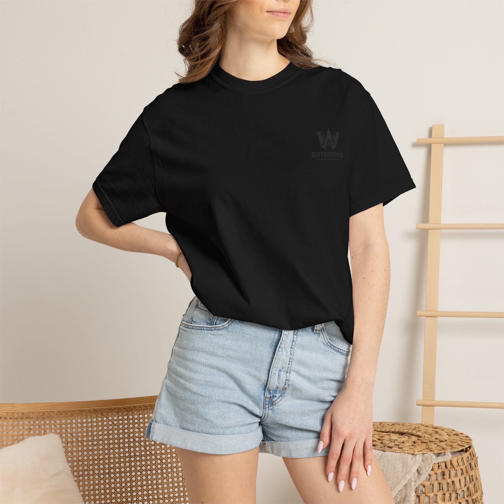 Outdoors Bass Fishing T‑Shirt — 'W Outdoors' Graphic Back Print