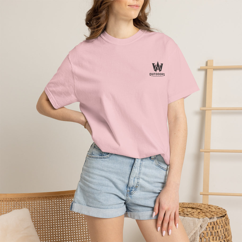 Outdoors Bass Fishing T‑Shirt — 'W Outdoors' Graphic Back Print