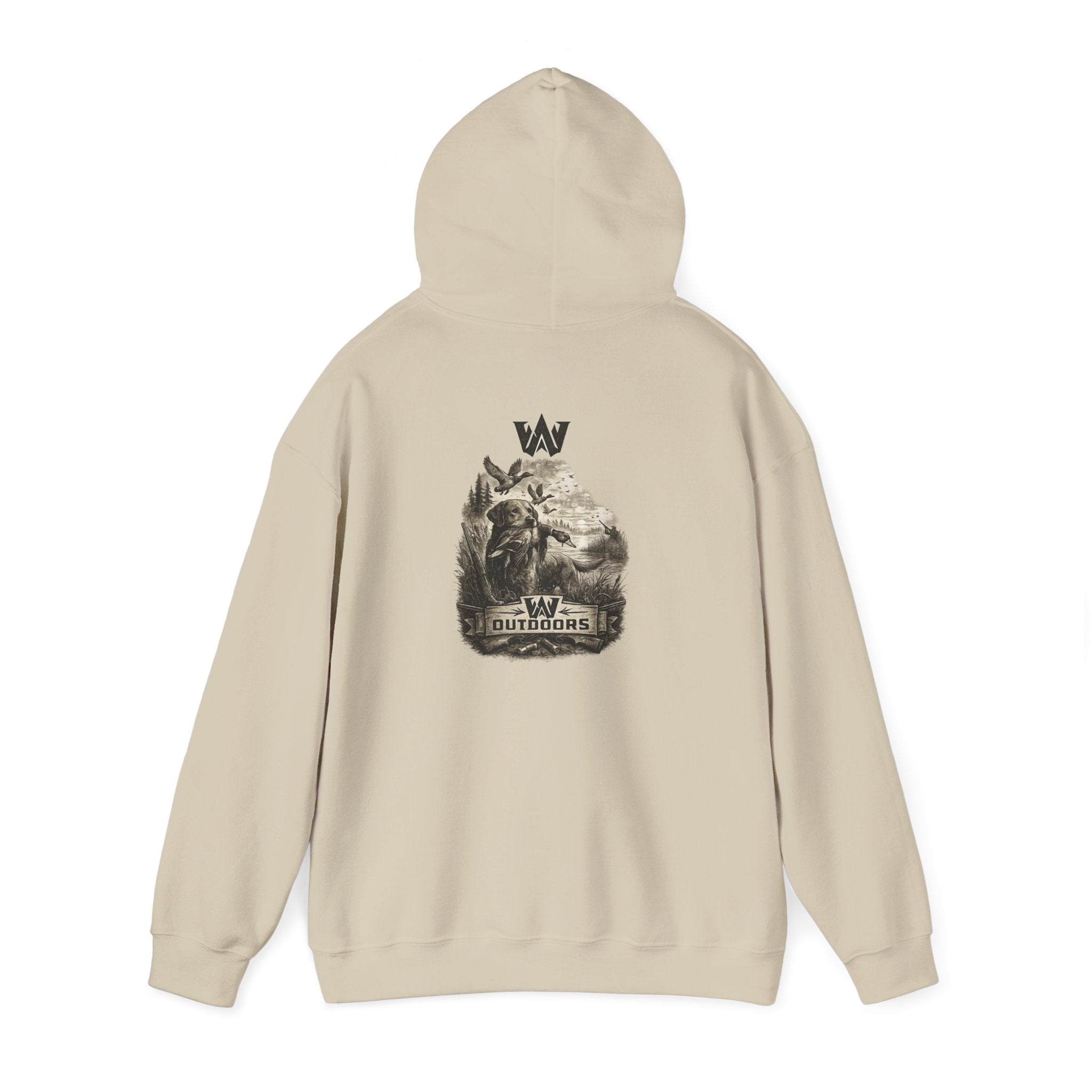 Outdoors Wolf Hoodie – Mountain & Wolf Graphic Hooded Sweatshirt