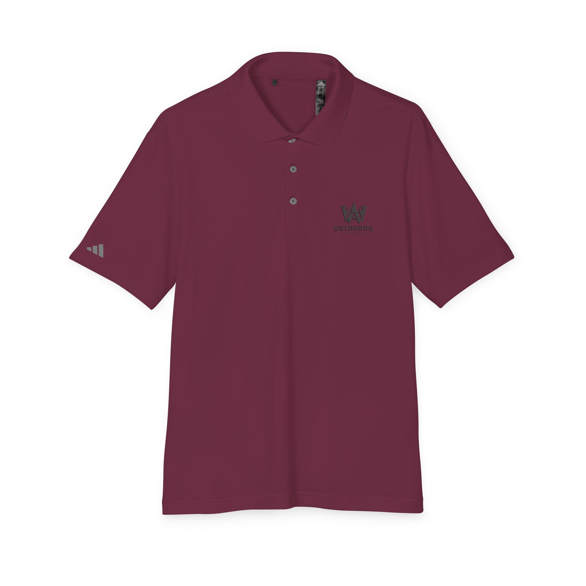 Performance Polo — Minimal 'Outdoors' Logo Athletic Golf Shirt