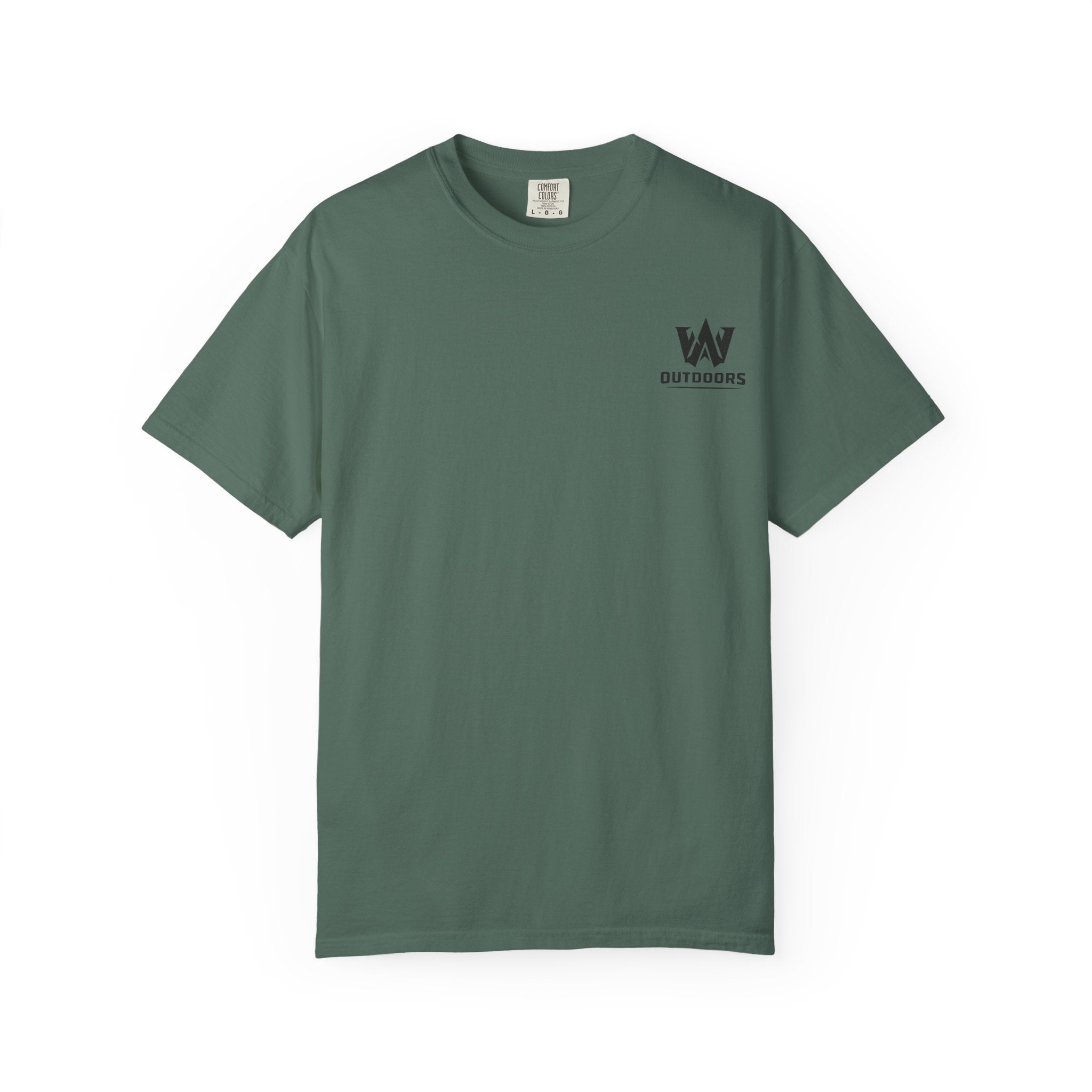 Outdoors Bass Fishing T‑Shirt — 'W Outdoors' Graphic Back Print