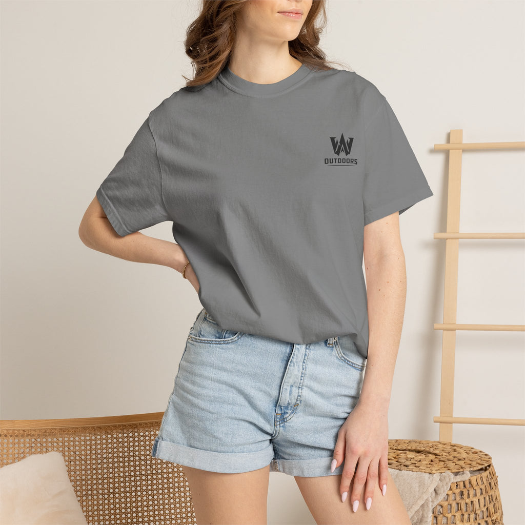 Outdoors Bass Fishing T‑Shirt — 'W Outdoors' Graphic Back Print