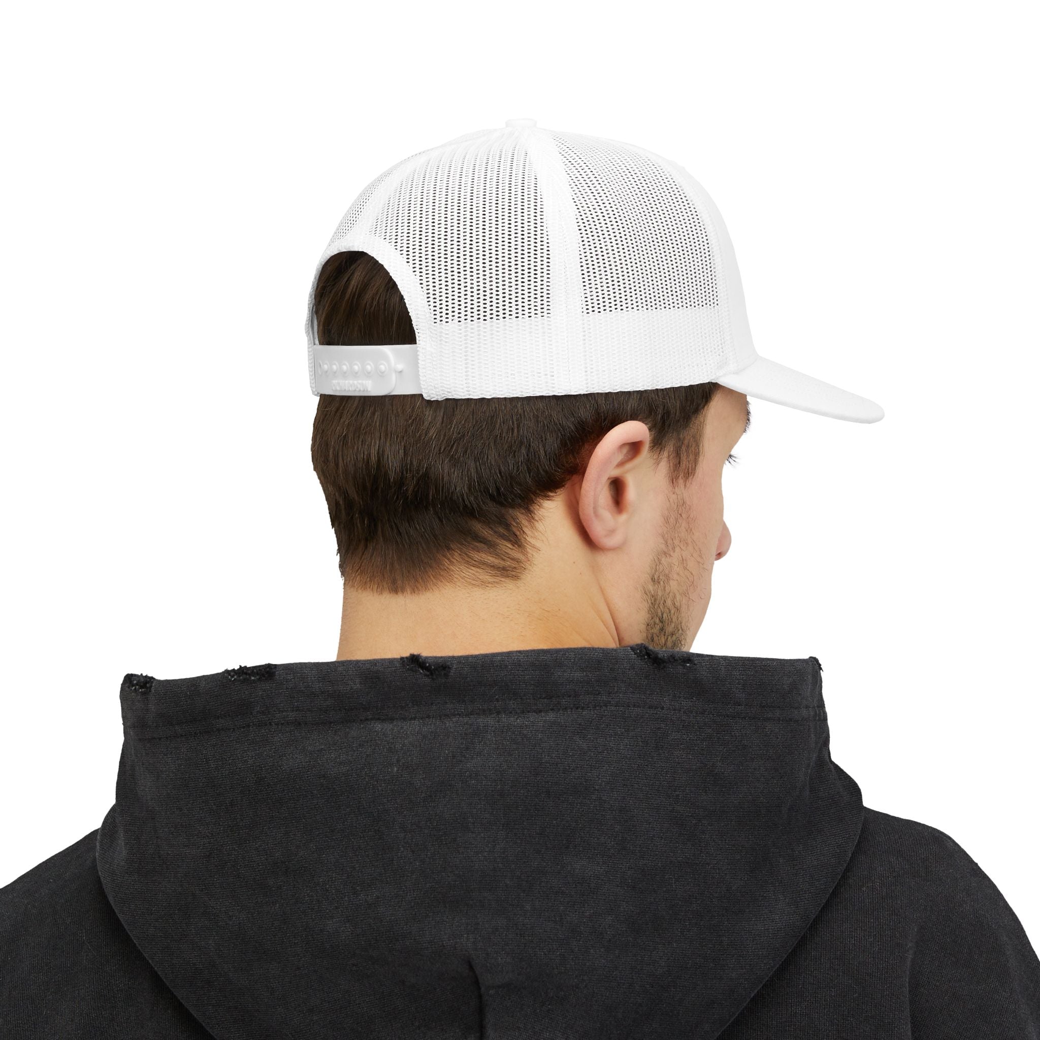 Outdoors Trucker Cap — Bold Mountain Logo Snapback Hat