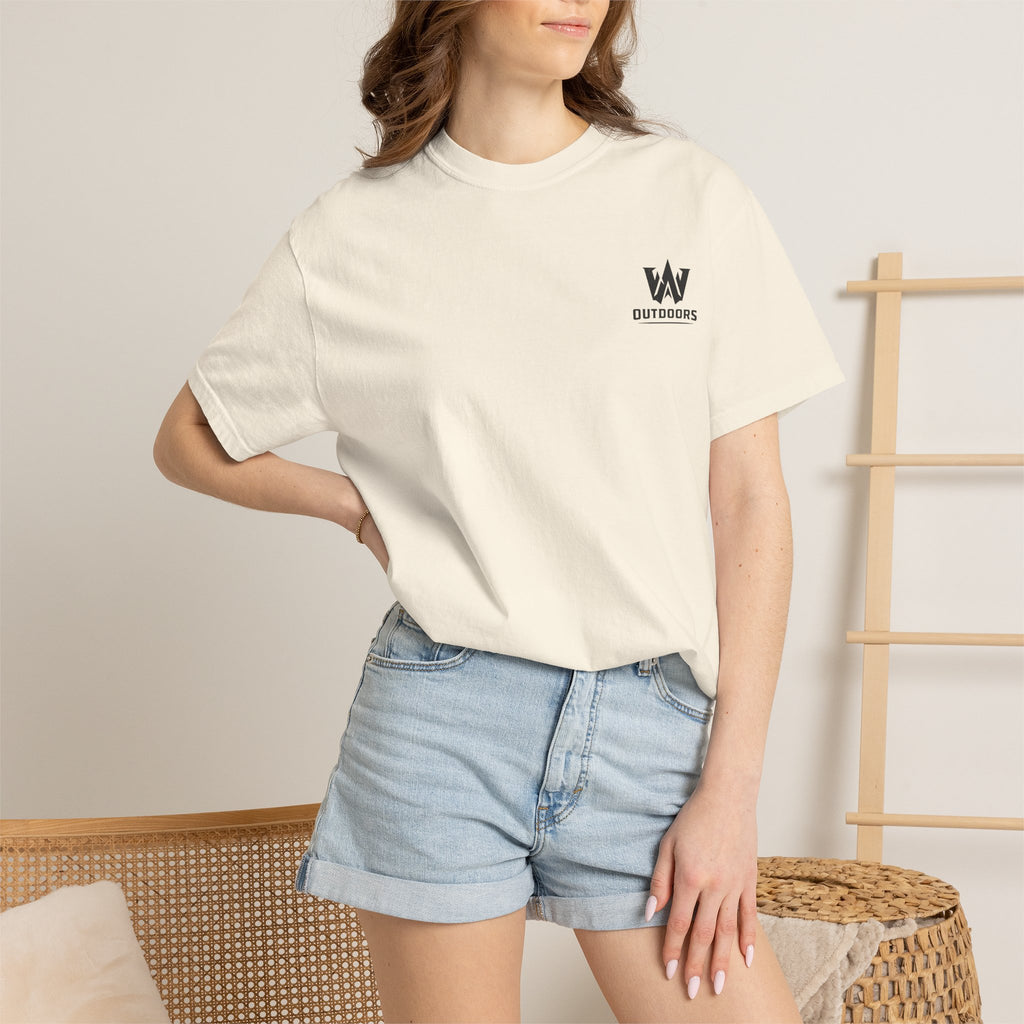 Outdoors Bass Fishing T‑Shirt — 'W Outdoors' Graphic Back Print